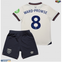 Otroški Nogometni dresi West Ham United James Ward-Prowse #8 Gostujoči 2025-26 Kratek Rokav (+ Kratke hlače)